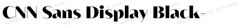 CNN Sans Display Black字体转换
